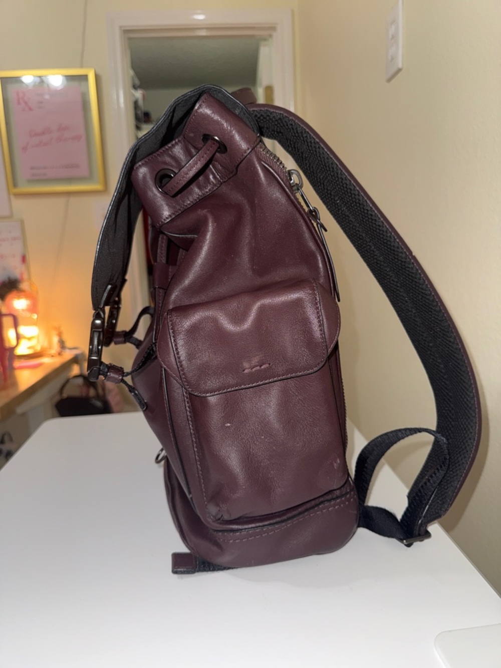 Coach Leather Backpack - Picture 2 of 5